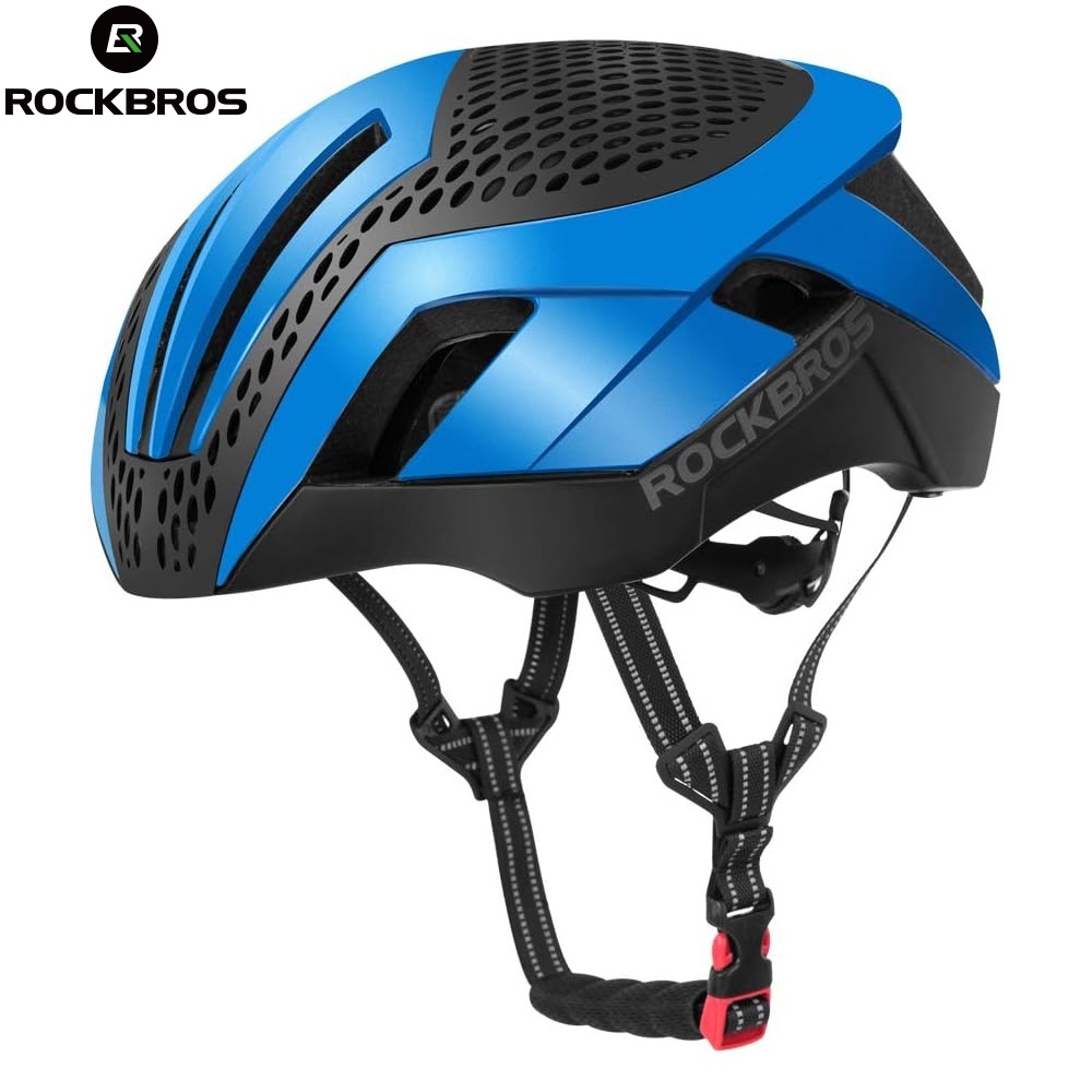 ROCKBROS Cyklistická přilba ultralehká TT-30 (black-blue)
